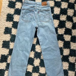 Levi’s a rib cage straight ankle jeans